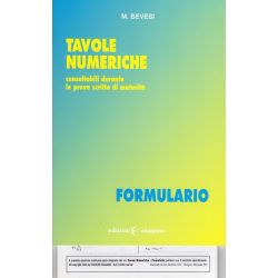 Tavole numeriche - Formulario - Scuole Superiori